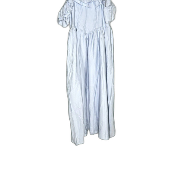Shein NWT Light Blue Midi Length Ruffle Cottagecore Dress Large - Picture 4 of 5